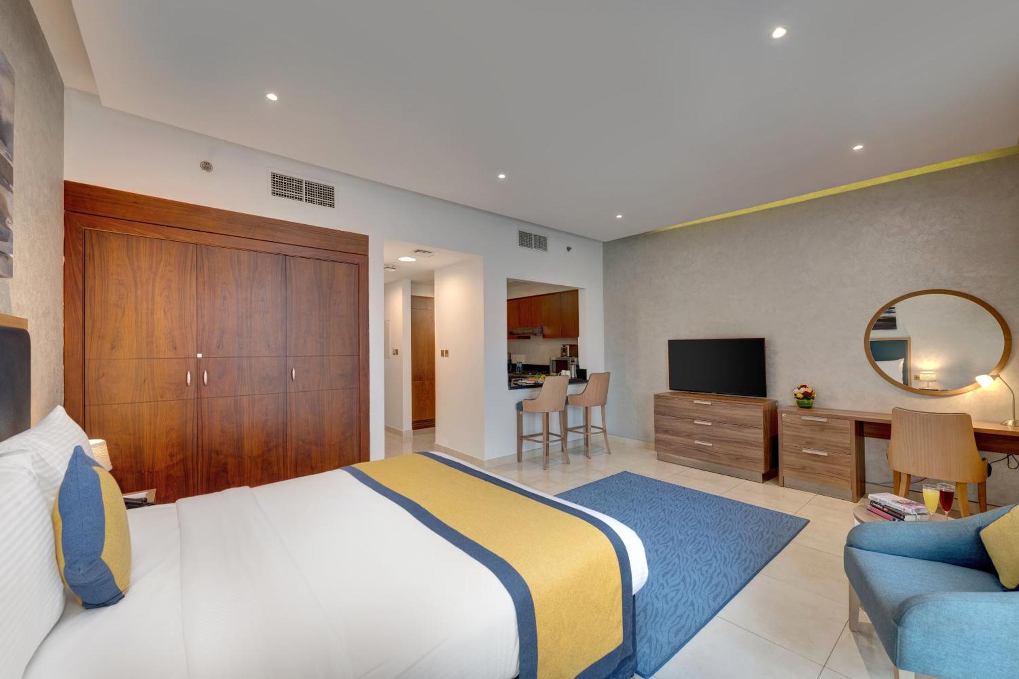 Suha Park Hotel Apartments, Waterfront Jaddaf Dubai Værelse billede