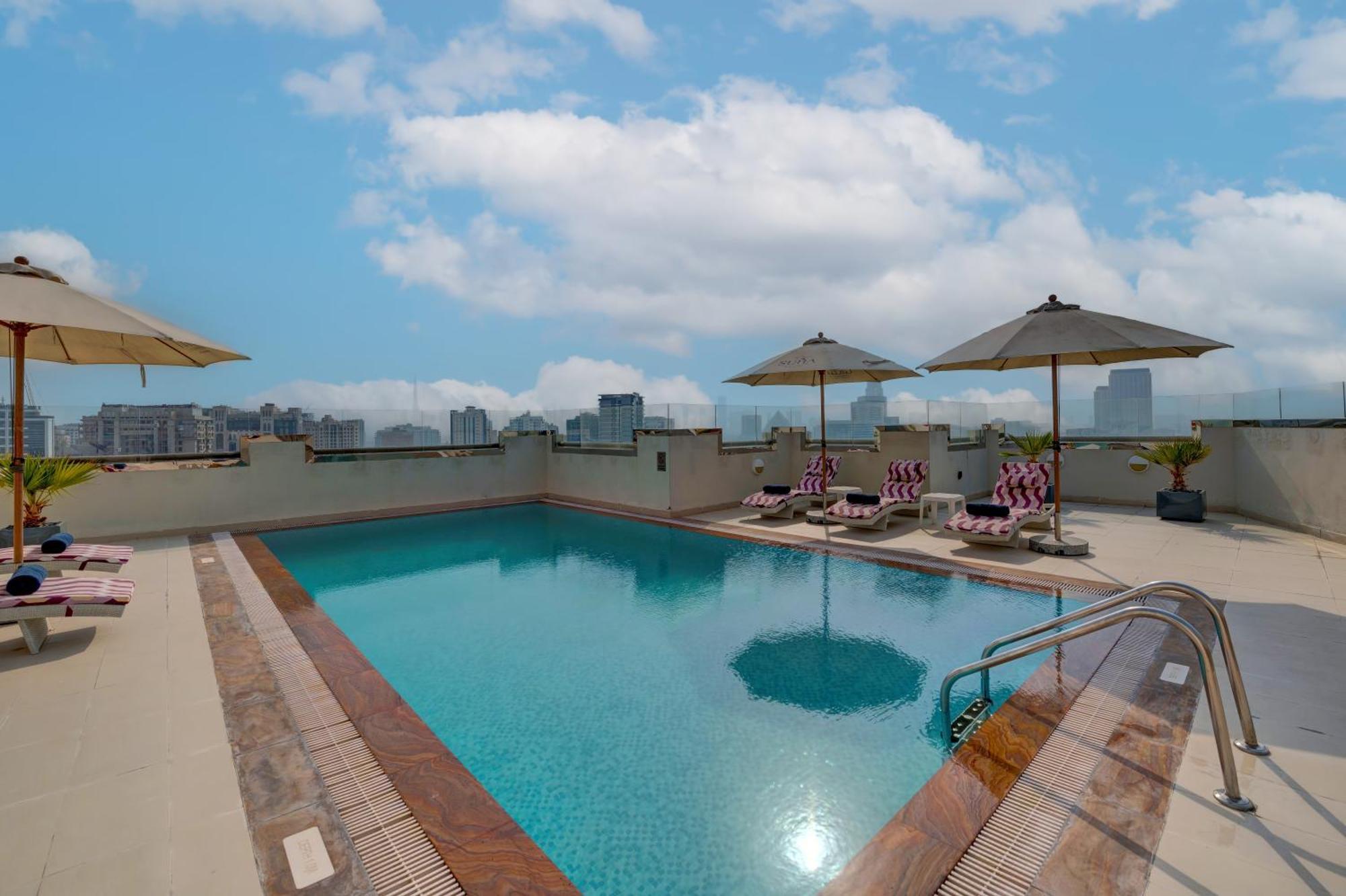 Suha Park Hotel Apartments, Waterfront Jaddaf Dubai Eksteriør billede